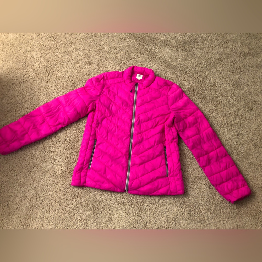 Women’s GAP Zip-Up Jacket Size Large Tall Pink